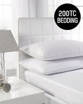 200TC Hotel Quality Flat Sheets & Pillowcase - A & B Traders
