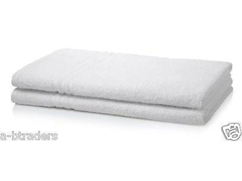 Set of 2 Bath Sheets White - A & B Traders