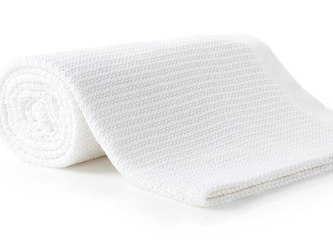 100% Cotton Thermal Cellular Blanket Light Weight Adult Soft Luxury Single - A & B Traders