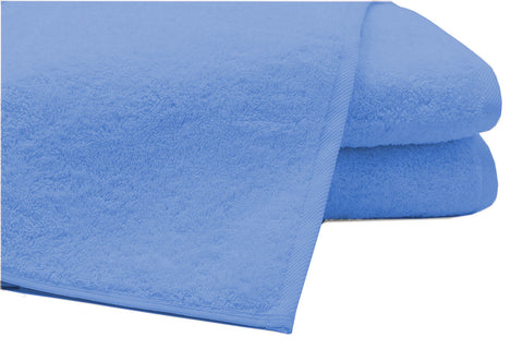 Pack of 2 Extra Large Bath Sheets100% Cotton Towels Jumbo Size Blue COLOUR - A & B Traders