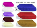 EXTRA DEEP 16" Fitted Sheets - A & B Traders