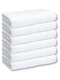 White Hand Towels Packs Pure Egyptian Collection Ringspun Cotton 550 GSM Bathroom Towels - Ultra Soft Highly Absorbent - Quick Drying Spa Salon Sports