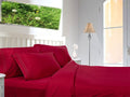 Extra Deep 16" Percale Fitted Sheets Single Double King (Double, Cerise Pink)