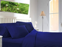 Extra Deep 16" Percale Fitted Sheets Single Double King (Single, Royal Blue)