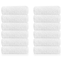 Egyptian Cotton Face Cloths (Pack of 10-100) Flannels & Wash Cloths 500 GSM Super Soft Hotel Quality