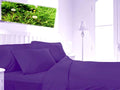 Extra Deep 16" Percale Fitted Sheets Single Double King (Single, Purple)