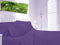 16" Extra Deep Percale Non Iron Fitted Sheets Egyptian Cotton Single Double King (Double, Deep Purple)