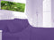 16" Extra Deep Percale Non Iron Fitted Sheets Egyptian Cotton Single Double King (King, Deep Purple)