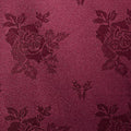 Burgundy Damask Rose Table Cloth 100% Polyester - A & B Traders
