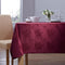 Burgundy Damask Rose Table Cloth 100% Polyester - A & B Traders
