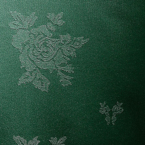 Forest Green Damask Rose Table Cloth 100% Polyester - A & B Traders