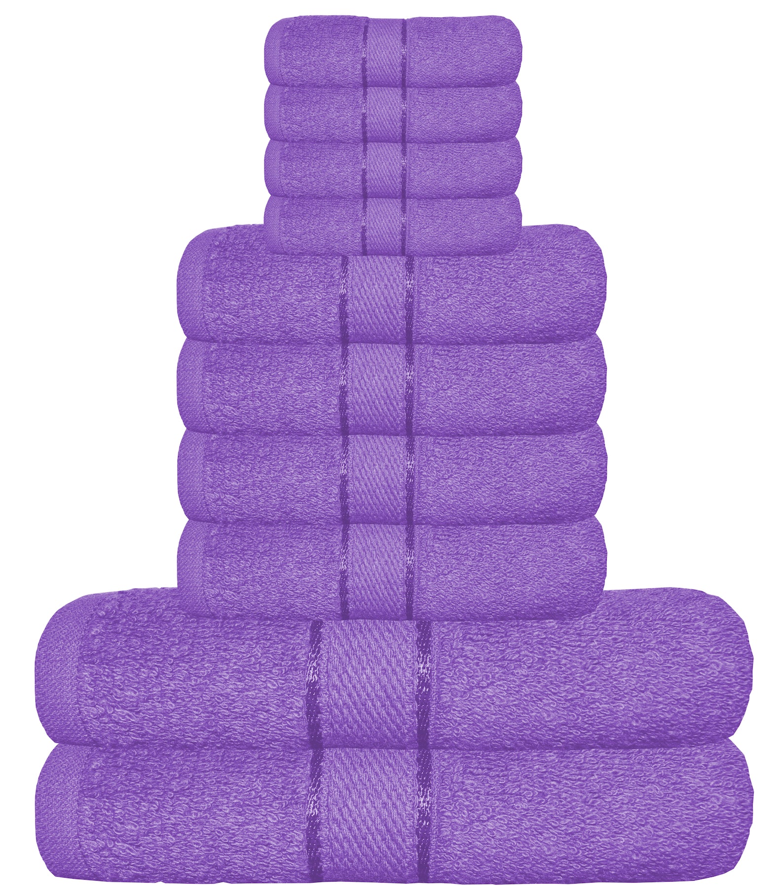 Soft Cotton Towels Bale Set 10 Pcs Quick Dry Towels A & B Traders