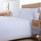Modena White Satin Stripe Cotton Rich Bag Pillowcase - A & B Traders