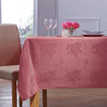 Dusky Pink Damask Rose Table Cloth 100% Polyester - A & B Traders
