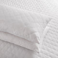 Quilted Polycotton Pillow Protectors (Pair) - A & B Traders