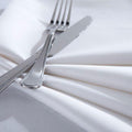 White 100% Cotton Satin Band Table Cloth - A & B Traders