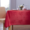 Red Damask Rose Table Cloth 100% Polyester - A & B Traders