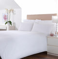 Venezia Plain White 100% Cotton Percale Mock Oxford Pillowcase - A & B Traders