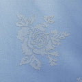 Wedgewood Blue Damask Rose Table Cloth 100% Polyester - A & B Traders