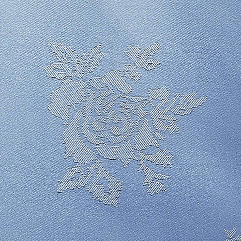 Wedgewood Blue Damask Rose Table Cloth 100% Polyester - A & B Traders