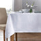 White Damask Rose Table Cloth 100% Polyester - A & B Traders