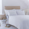 Pescara Plain White 50/50 Polycotton Duvet Cover - A & B Traders