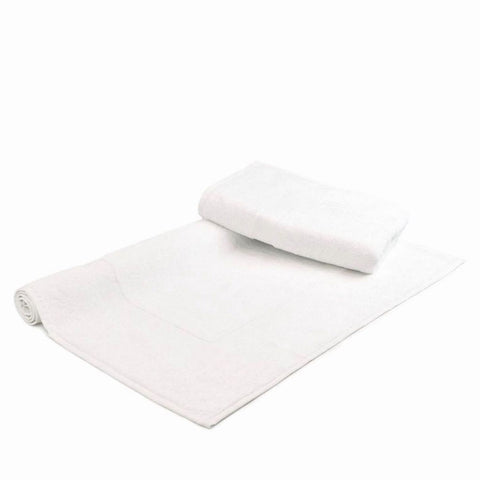 Picture Frame Bath Mat in White 750 GSM - A & B Traders