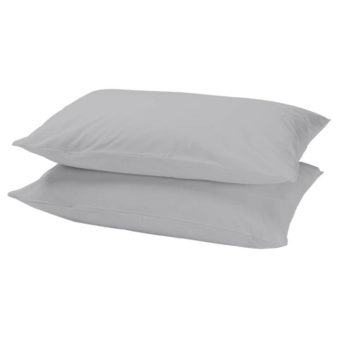 2X PILLOW CASE LUXURY CASES POLY COTTON HOUSEWIFE PAIR PACK BEDROOM PILLOWCOVER