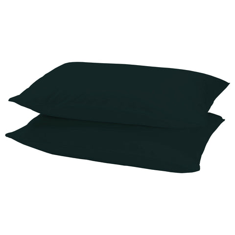 2X PILLOW CASE LUXURY CASES POLY COTTON HOUSEWIFE PAIR PACK BEDROOM PILLOWCOVER