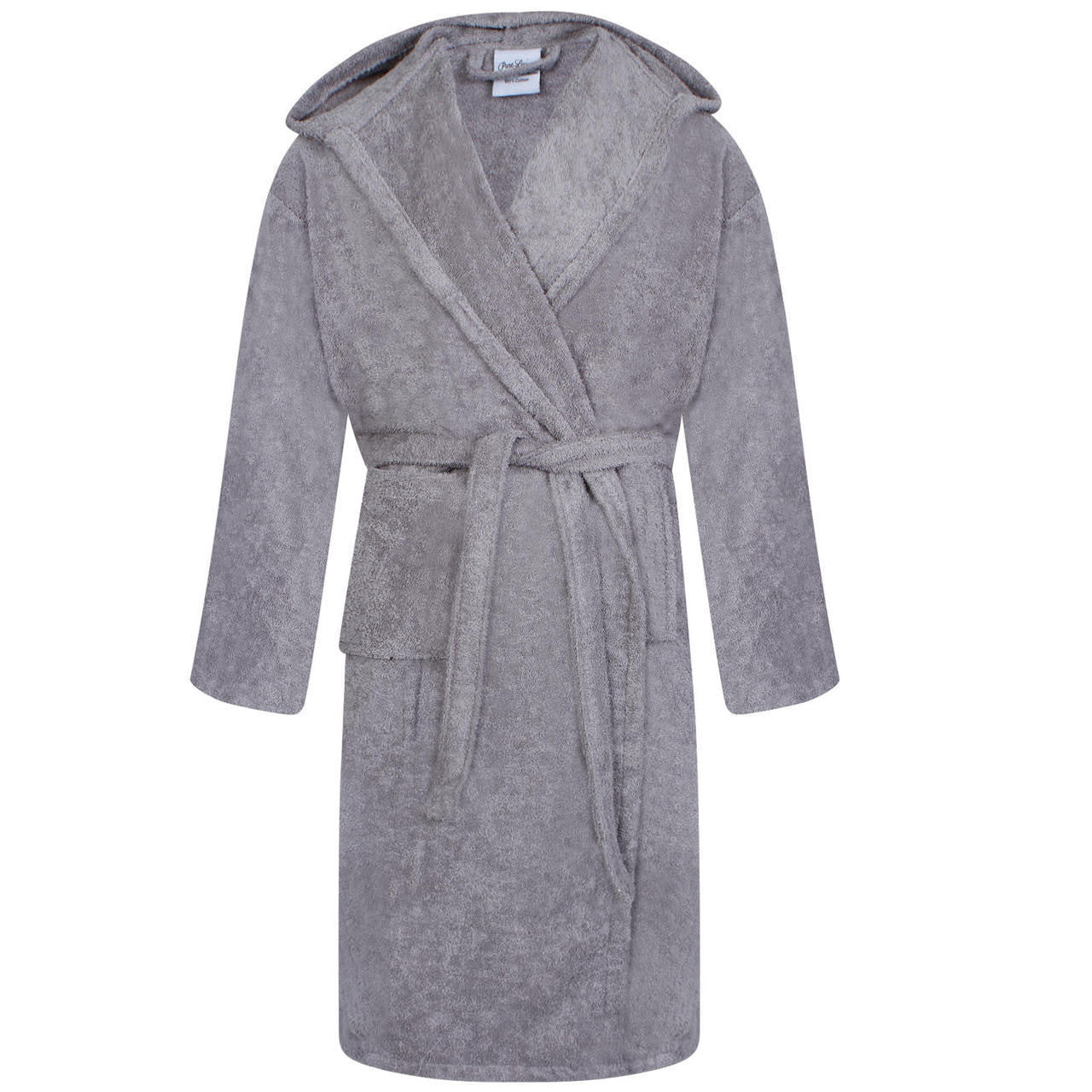 Silver Bath Robe Egyptian Hooded Bath Robes Silver Grey | Hotels, Spas, Nursing Homes ...