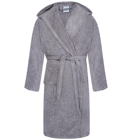 Egyptian Hooded Bath Robes | Silver Grey - A & B Traders